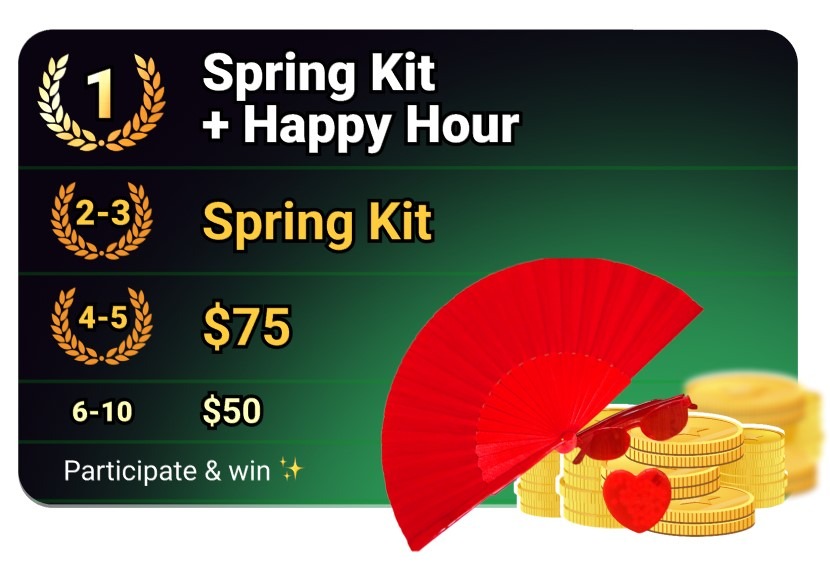 Spring Break Bonus Ranking with a Spring Break Kit and many more gifts